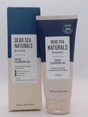 Dead Sea Naturals by AHAVA Facial Cleansing Gel,3.4oz, BRAND NEW IN BOX